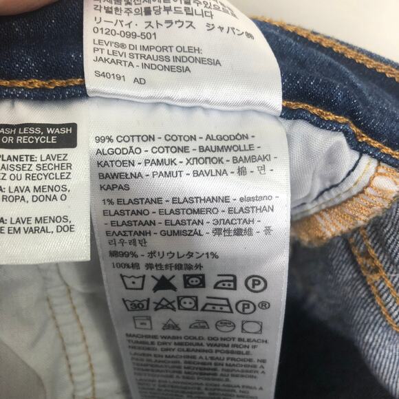 Levi 501 Jeans Big E Reproduction Skinny Blue Button Fly 27 - Picture 9 of 13